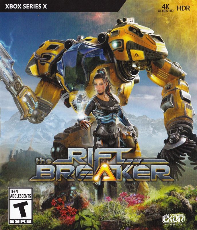 The Riftbreaker box art for Playstation 5